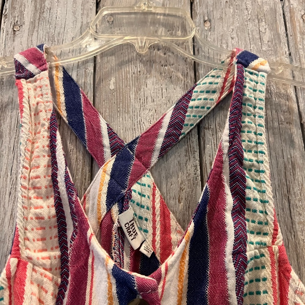 True Craft Striped Multicolor Jumpsuit - Picture 5 of 7